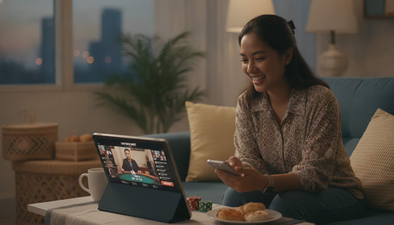 Live casino experience with professional dealers