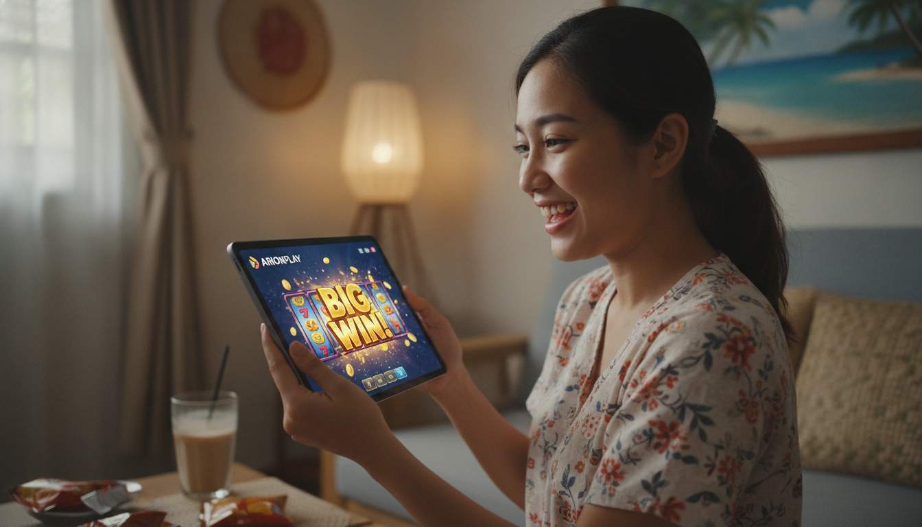 A player engaging with online slots on ARIONPLAY